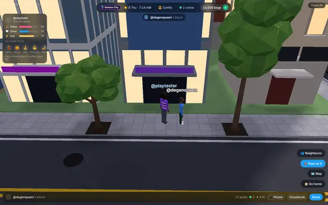 Visit anyone’s block
